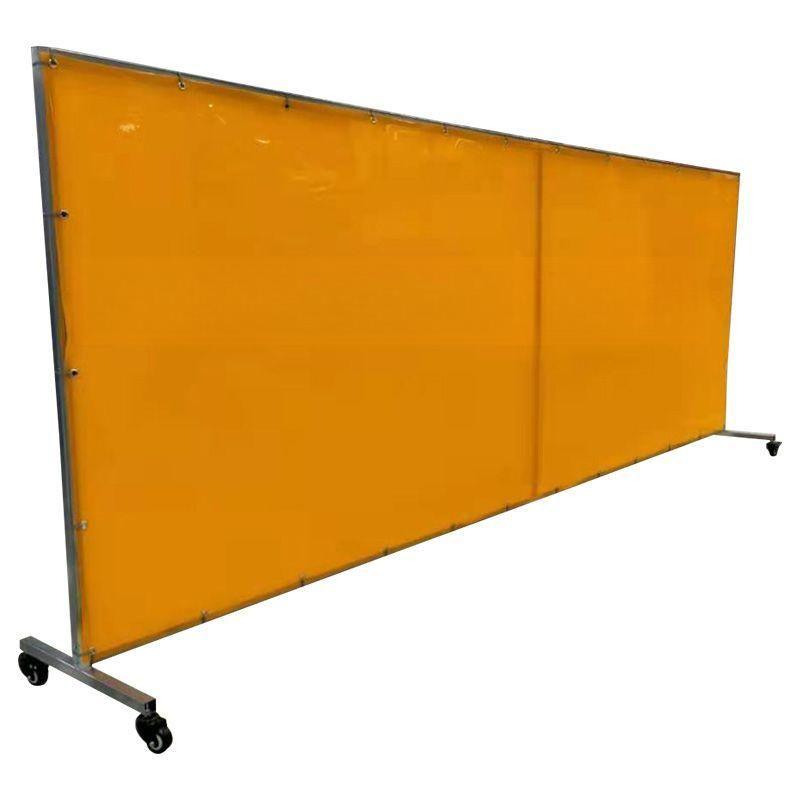 현장 가림막 파티션 가벽 공간분리 산업용 1.72x1.5m 1mm 노란색 - 상품 이미지