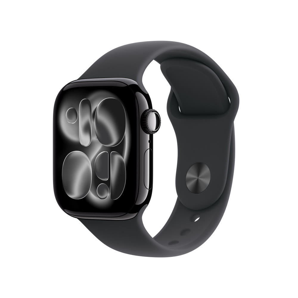 애플 공식 브랜드스토어 애플워치 11 GPS 제트 블랙 알루미늄 42mm 블랙 스포츠밴드 S/M