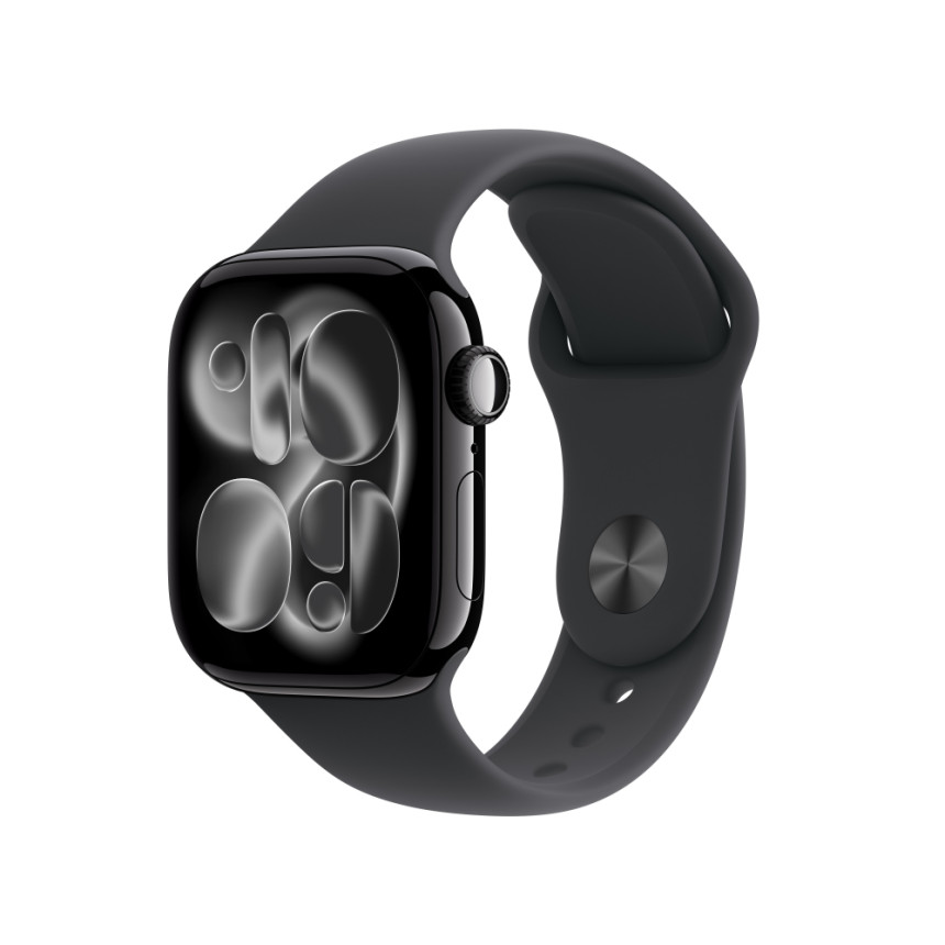 애플워치 11 GPS 제트 블랙 알루미늄, 42mm, 블랙 스포츠밴드 S/M