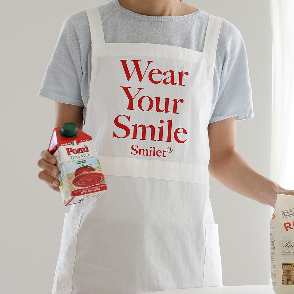 [미소쌤] 스마일렛 WYS 앞치마 방수 주방 카페 바리스타 미용 네일샵