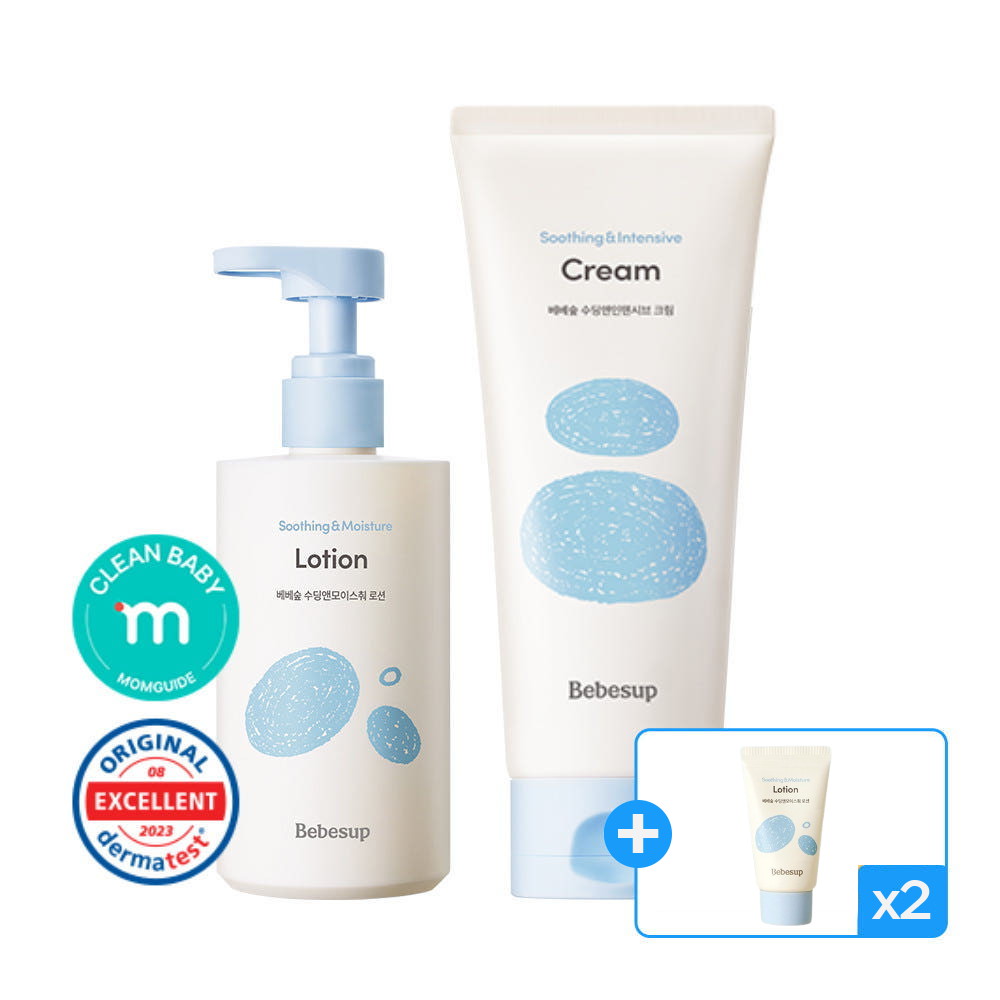 베베숲 고보습 스킨케어 수딩앤모이스춰 로션 300ml 1+1개 외 크림+사은품