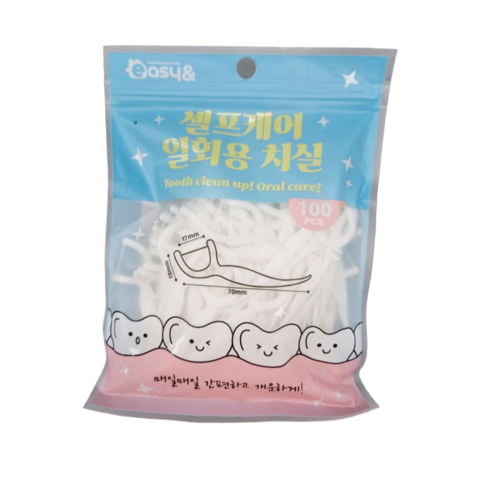 일회용 손잡이치실 어금니 치간치솔 30개입 - 상세 이미지 2