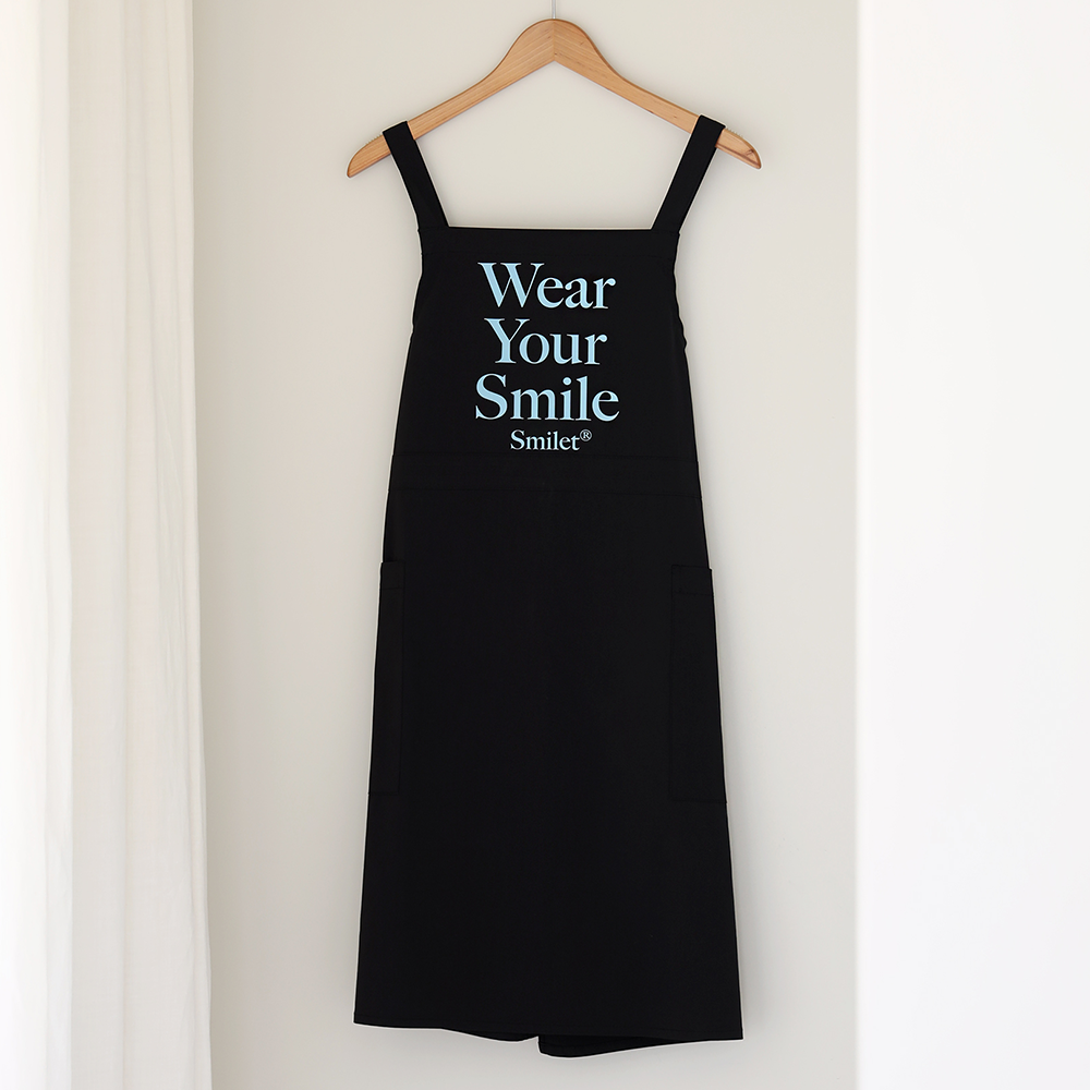 [미소쌤] 스마일렛 WYS 앞치마 방수 주방 카페 바리스타 미용 네일샵