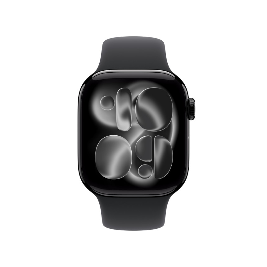 애플워치 11 GPS 제트 블랙 알루미늄, 42mm, 블랙 스포츠밴드 S/M
