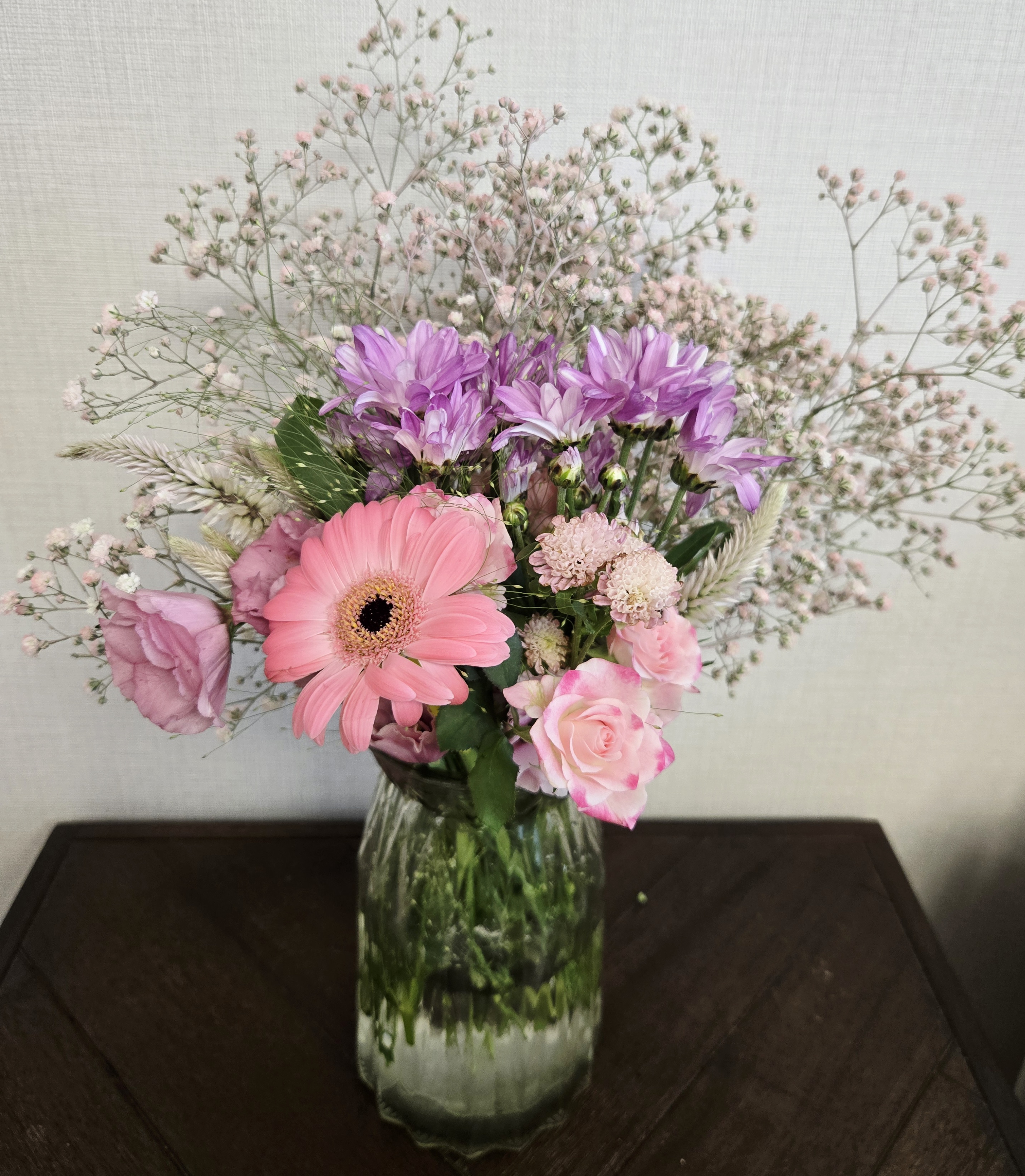 단루아 핑크안개꽃 꽃다발 서브꽃 생화농장 꽃배달싼곳 꽃다발배달 - 상세 이미지 3