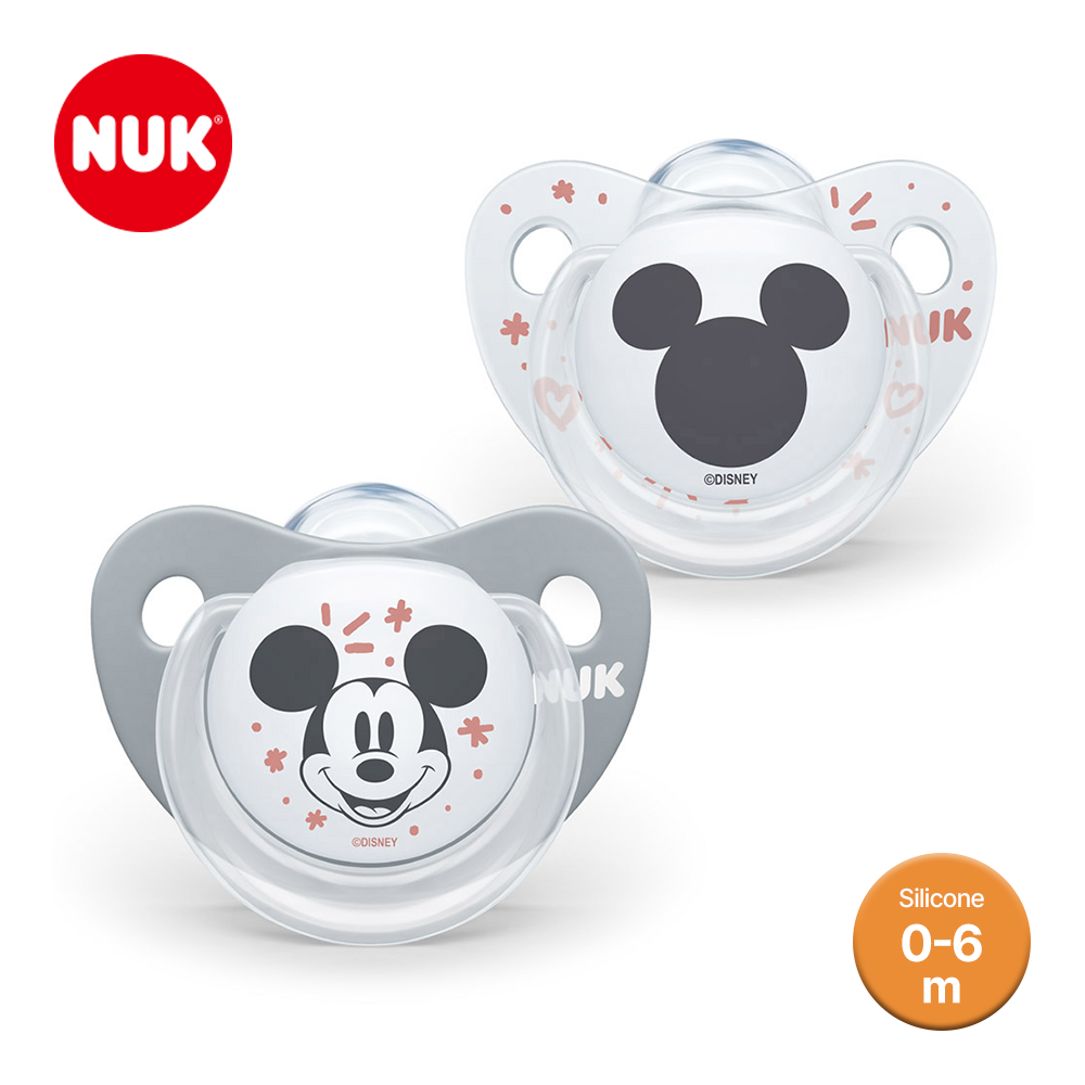 누크 디즈니 쪽쪽이 2개입 보관케이스 포함 S1 (0-6개월), 미키