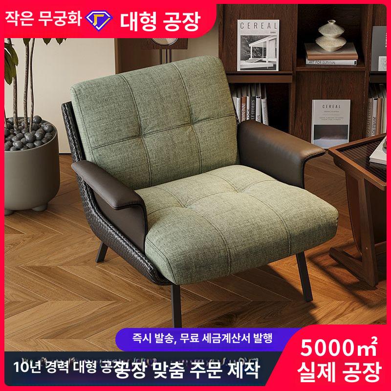 1인쇼파 이탈리아 감성 소파 의자 거실 발코니 호텔 라운지 체어 안락의자 1인용쇼파 1인소파 - 상세 이미지 2