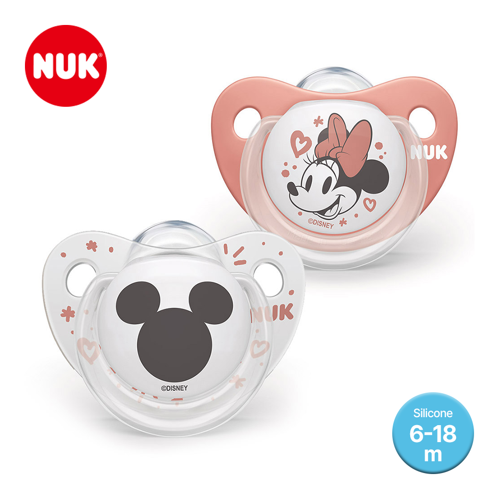 누크 디즈니 쪽쪽이 2개입 보관케이스 포함 S2 (6-18개월), 미니