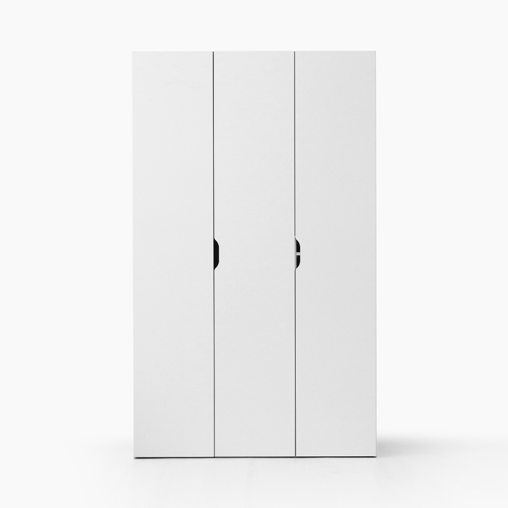 피크 3문 2단 옷장 화이트 2857.2293 1205x500x2000mm, 2단, 화이트 2857.2293 - 메인 이미지
