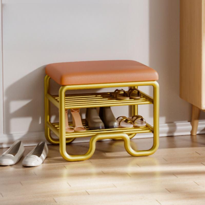 미니 슈벤치 현관 입구 신발장 낮은 벤치 신발정리대 40cm 화이트 가죽