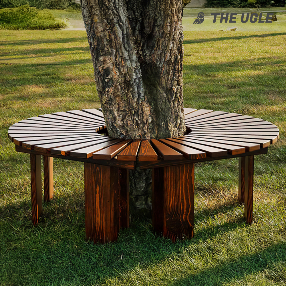 야외 벤치 옥외용 공원 반원 의자 야외용 정원 평의자