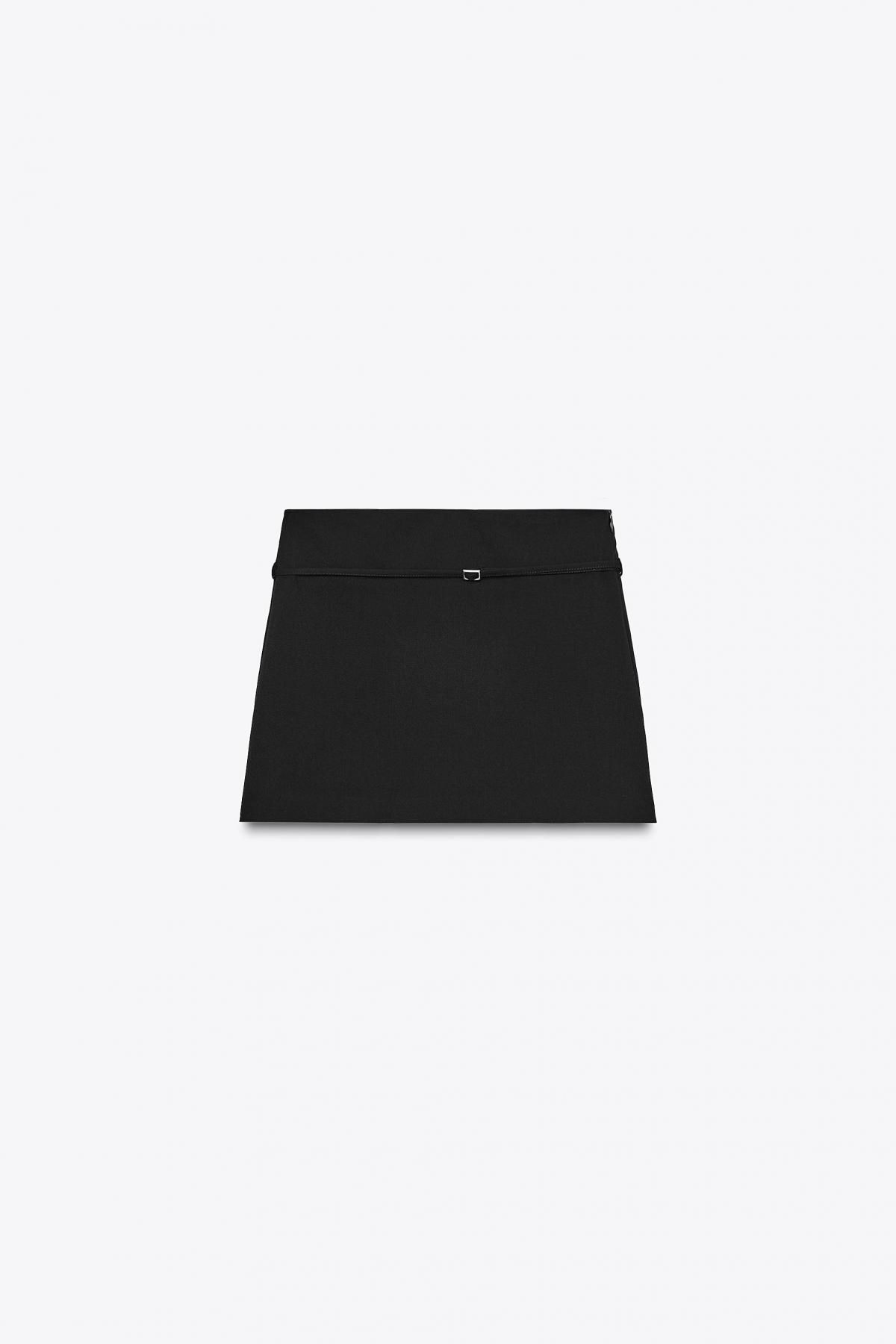 자라 벨트 디테일 테크니컬 스커트 팬츠 4661/530 BLACK - 메인 이미지