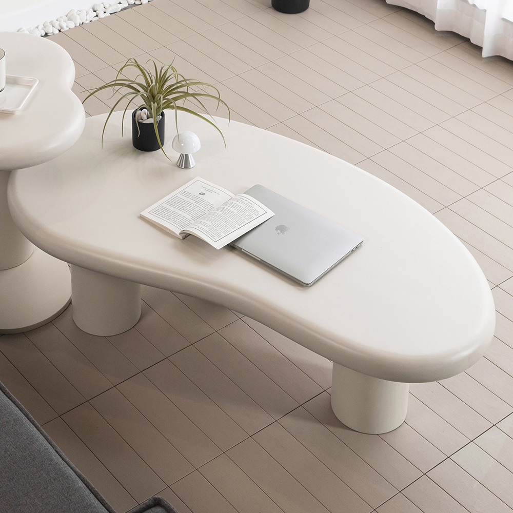 거실테이블 원목 미드센추리 탁자 플로우 테이블