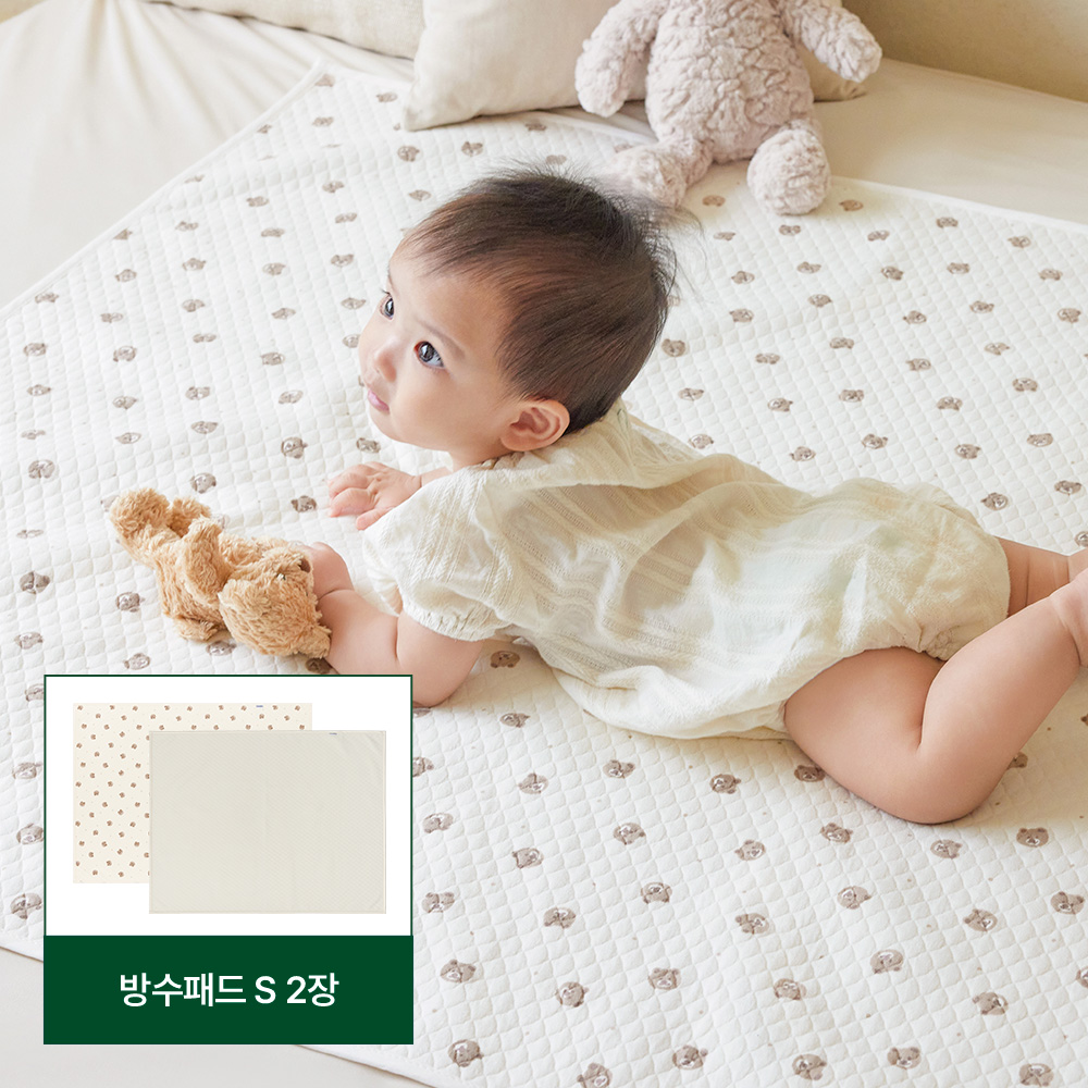 [N단독] 라비킷 아기 방수패드 S사이즈 (베이직/캐릭터) 2장 - 상품 이미지