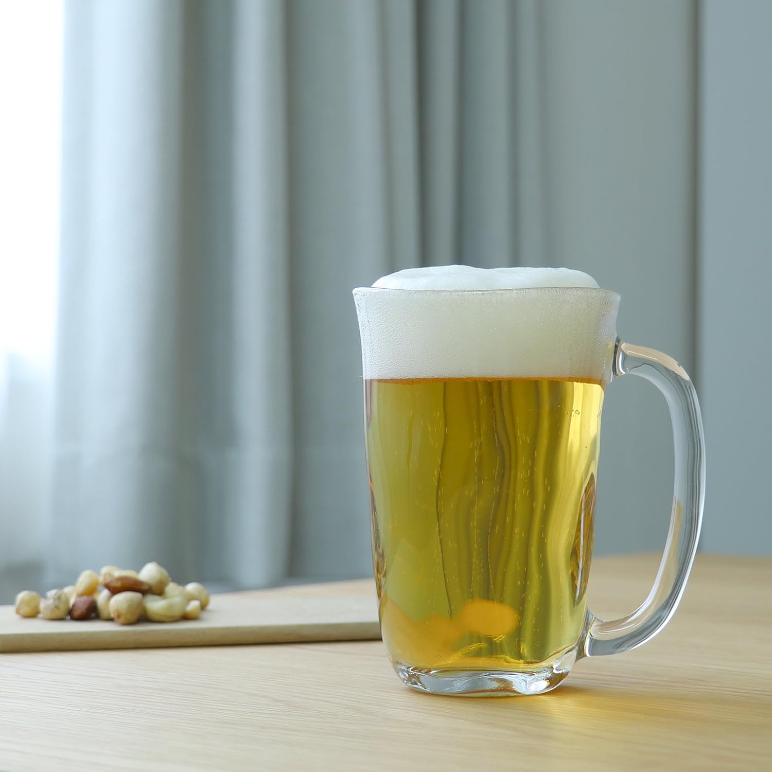 [아데리아] 테비네리 하이볼잔 | 맥주잔 아이스커피잔 410ml | 일본 유리컵 - 상품 이미지