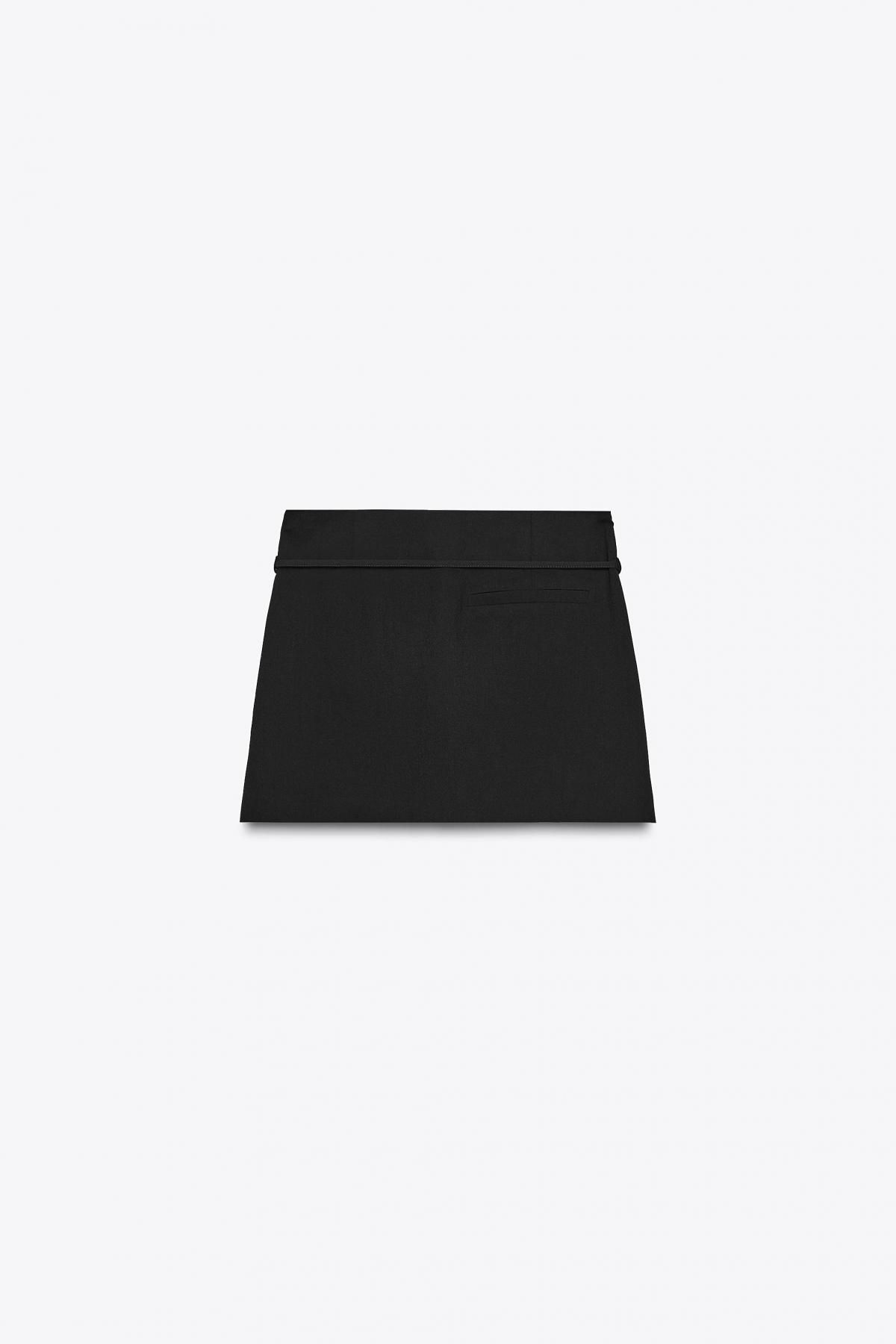 자라 벨트 디테일 테크니컬 스커트 팬츠 4661/530 BLACK - 상세 이미지 5