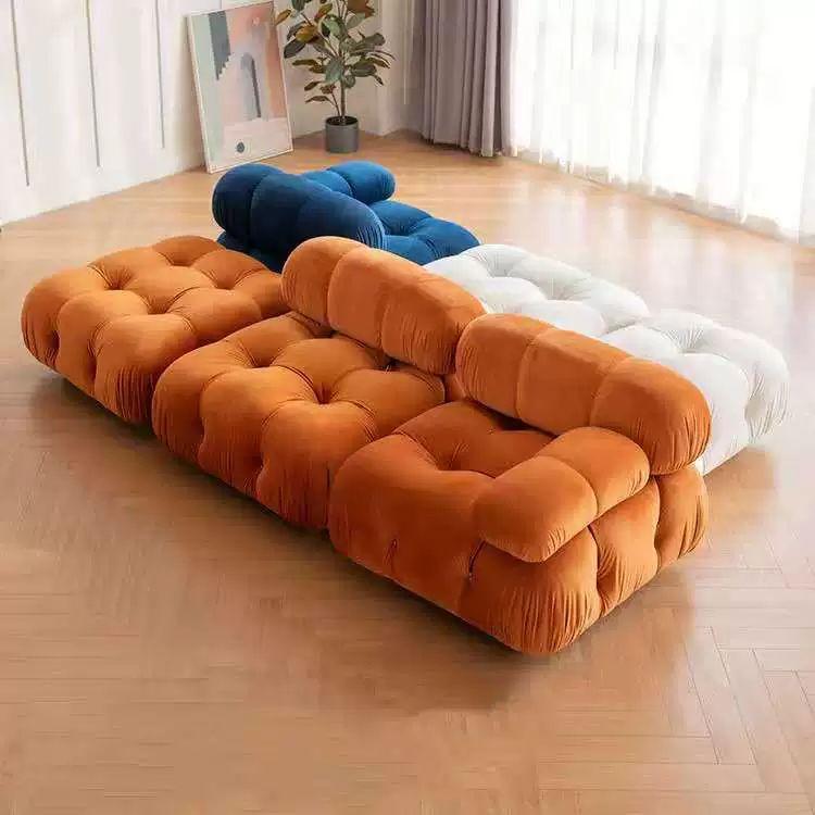 벨린 모듈 소파 L형 패브릭 거실 3인용 쇼파 인테리어 가구 소형 3인용 240cm+발받침 90cm 방수 양털 양털 다채로운 선택 가능 - 상세 이미지 5