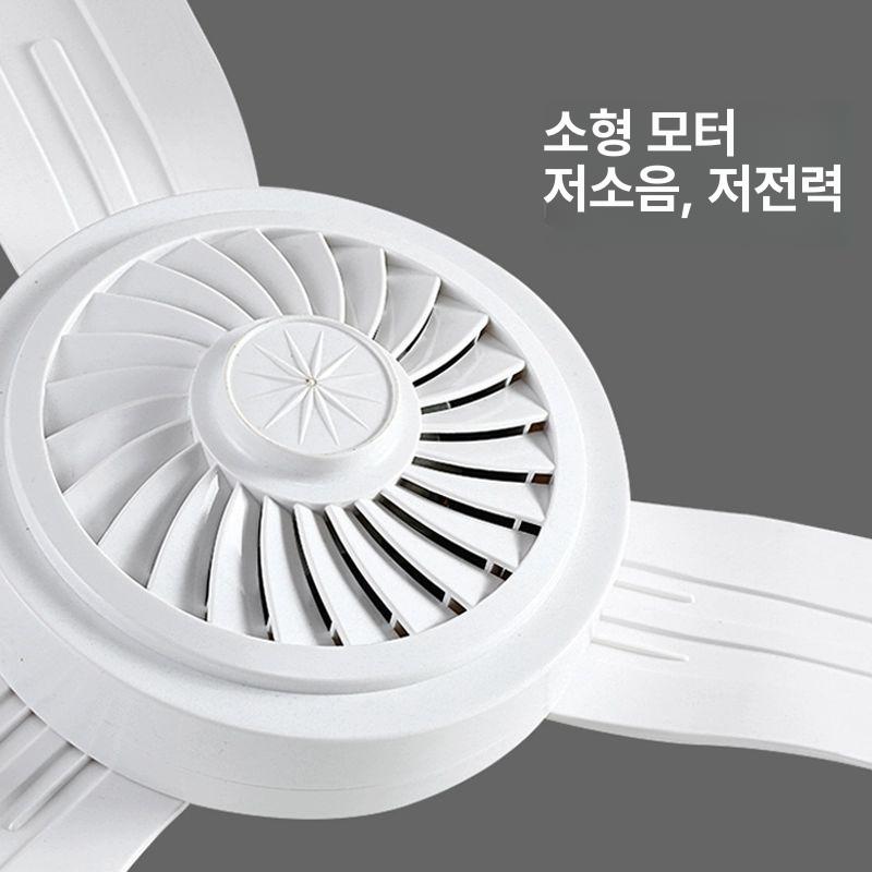 천장 실링팬 천장형 방등 저소음 천장선풍기 서큐라이트 가정용 다용도 공기순환 실링펜 900mm+2.5m 타이머 총 3.8m - 상세 이미지 2