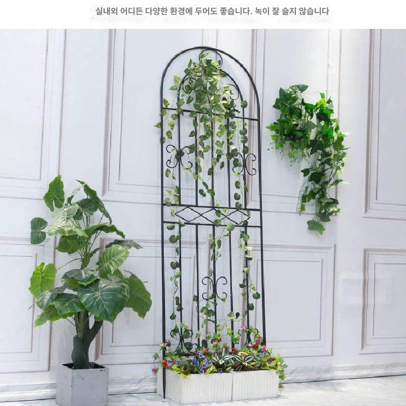 철제 정원 아치 울타리 장미 넝쿨 지지대 화분 가드닝 인테리어 블랙 1.8m1개 - 상세 이미지 2
