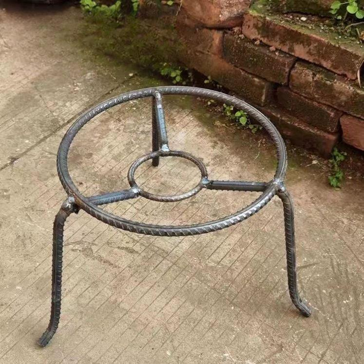 삼발이 화덕 바베큐 화로대 받침대 주물그리들 원형 단일링 직경 약 30cm 용접 고정형 - 상품 이미지