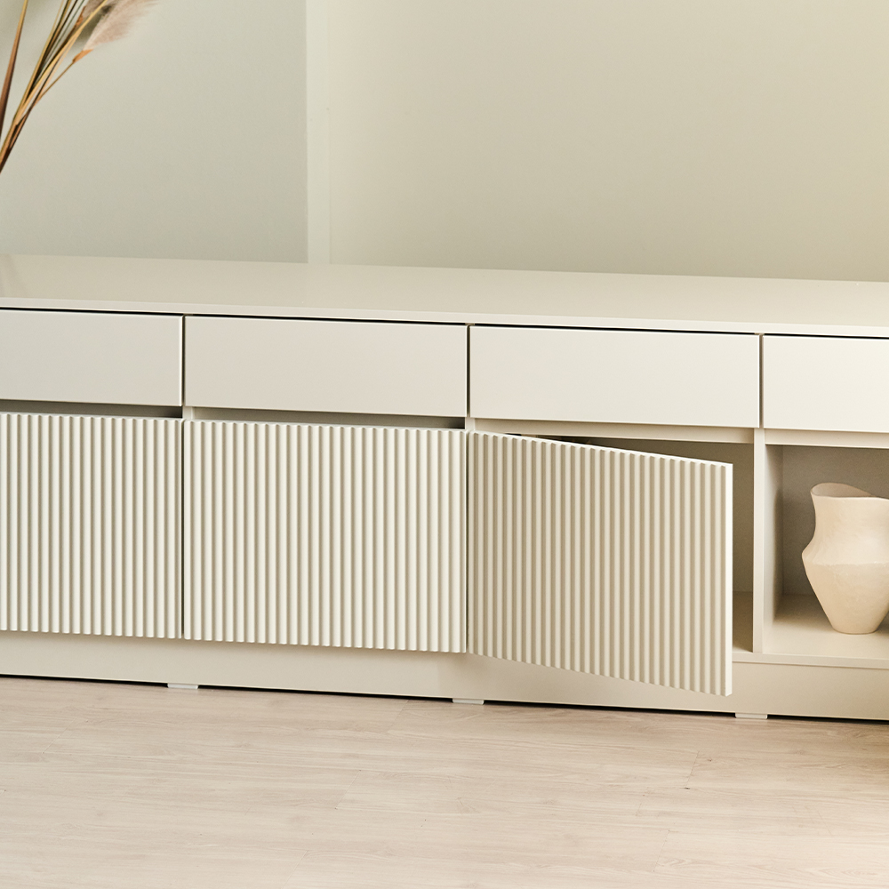 해밀턴 1800 높은거실장 템바보드거실장