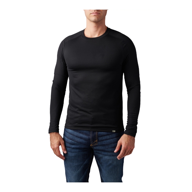 5.11 택티컬 트로포스 기본 긴팔 레이어 탑 (블랙) - Tropos Long Sleeve Baselayer Top (Black) - 상품 이미지