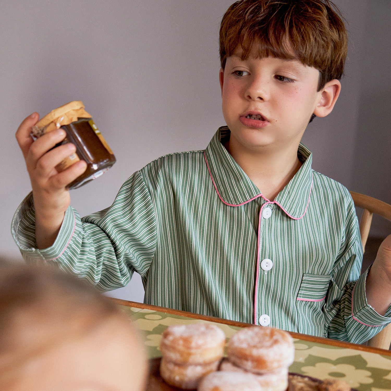 [도씨] 실크핏 웬즈데이 긴팔 키즈 잠옷 세트