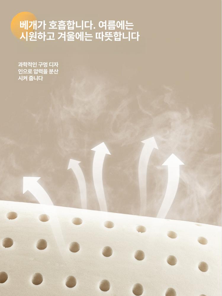 메모리폼 베개 캠핑 여행용 휴대쿠션 목지지대 면직물 커버 포함 구름베개-커피색 - 상세 이미지 5
