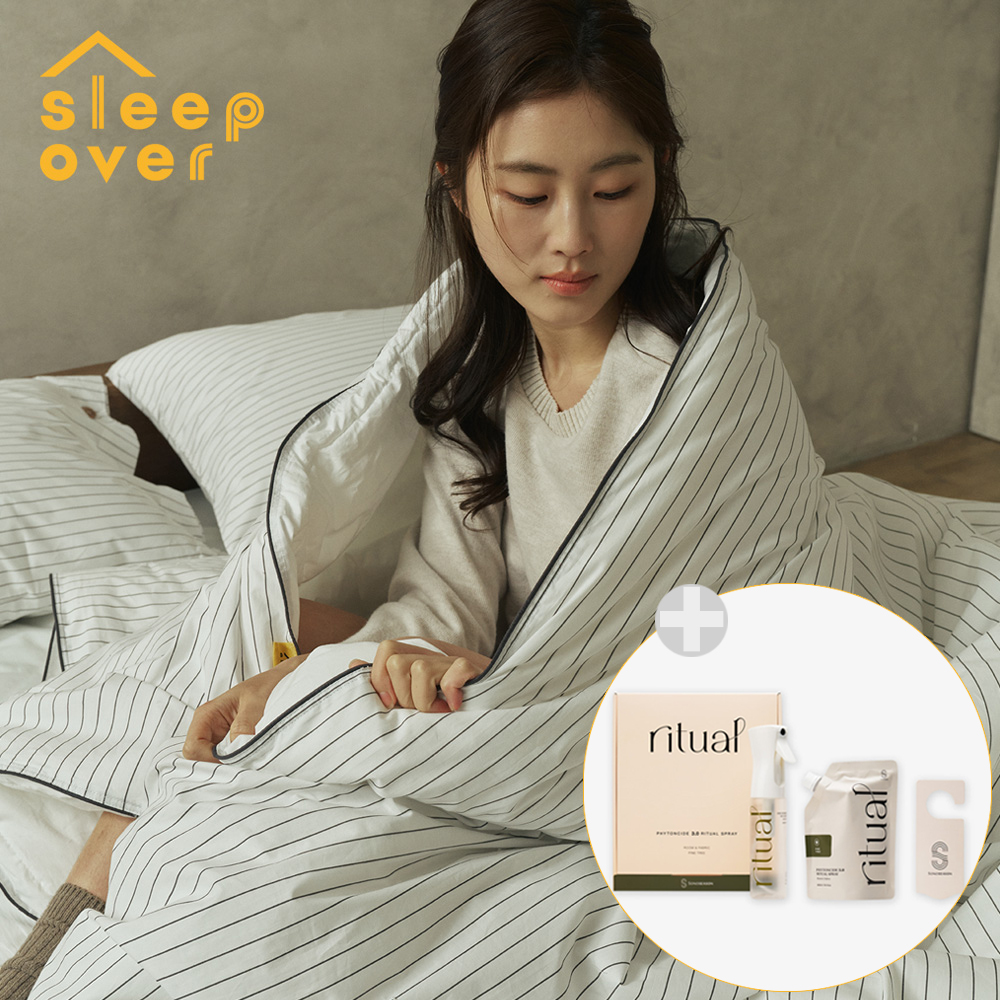 슬립오버 스트라이프 차렵이불 SS/Q +피톤치드 탈취제 GIFT SET 증정+ 소노호텔&리조트