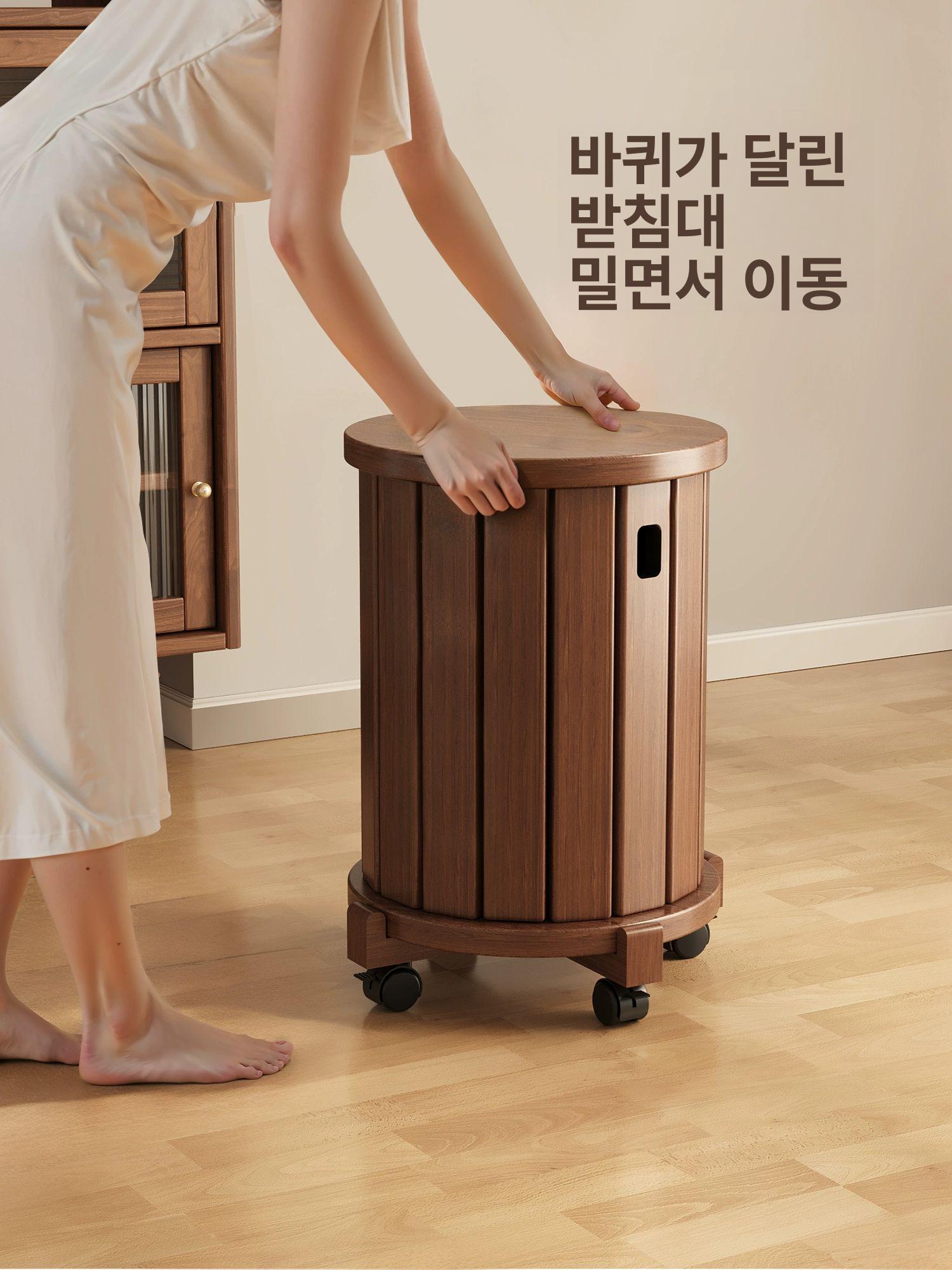 원목 스태킹 원목스툴 원형스툴 동물스툴 스툴의자 접이식스툴 월넛 4-in-1 - 상세 이미지 2
