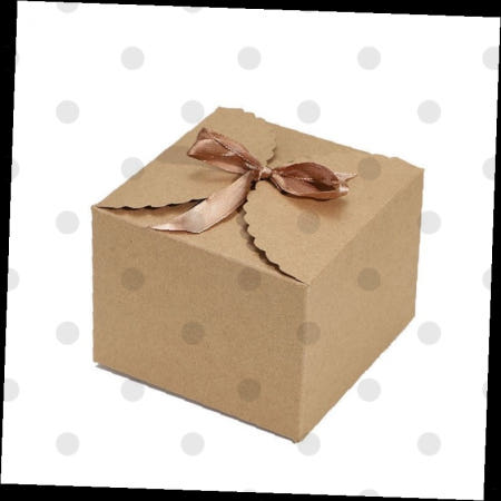 선물상자 크라프트 리본 포장박스 기프트 사각 단순 깔끔한