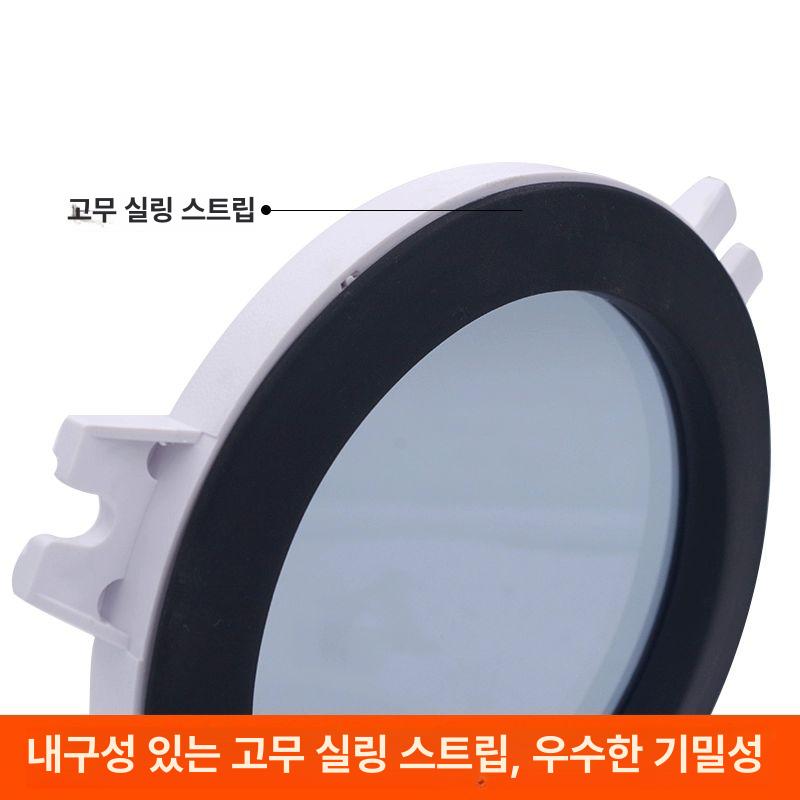 선박창문 요트 문 채광창 윈도우 캠핑카 보트 환기창 21cm 화이트 원형 SFPP1-01 - 상세 이미지 5