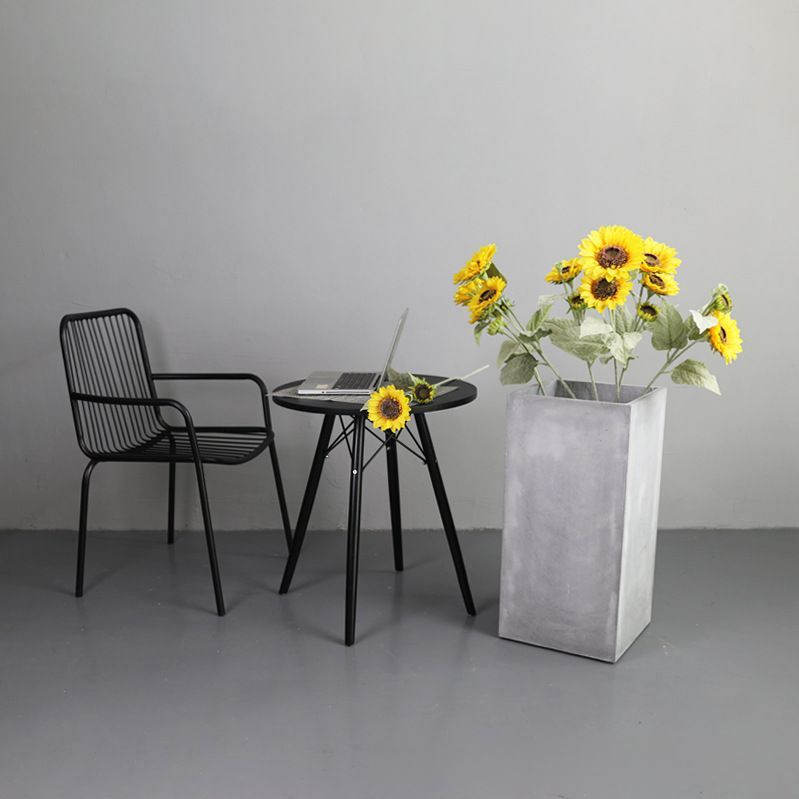빈티지화분 시멘트 감성 플랜터 대형 사각 가드닝 소품 시멘트 색상 21x21x47cm - 상세 이미지 3