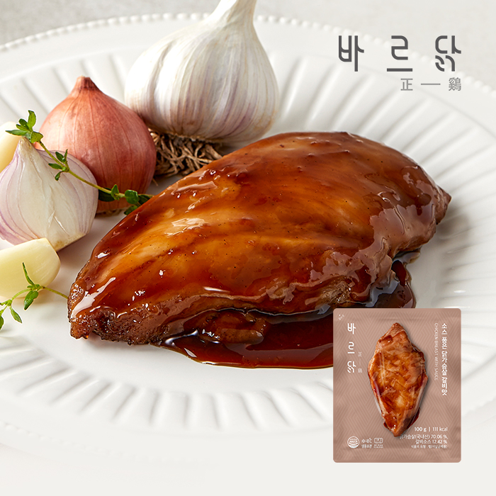바르닭 소스품은 닭가슴살 갈비맛 21팩 - 상품 이미지
