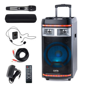 이동식 휴대용 블루투스 버스킹 앰프 스피커 노래방 마이크 CR400PBS... 개봉기 | 실사용 후기 - 상품 이미지 1