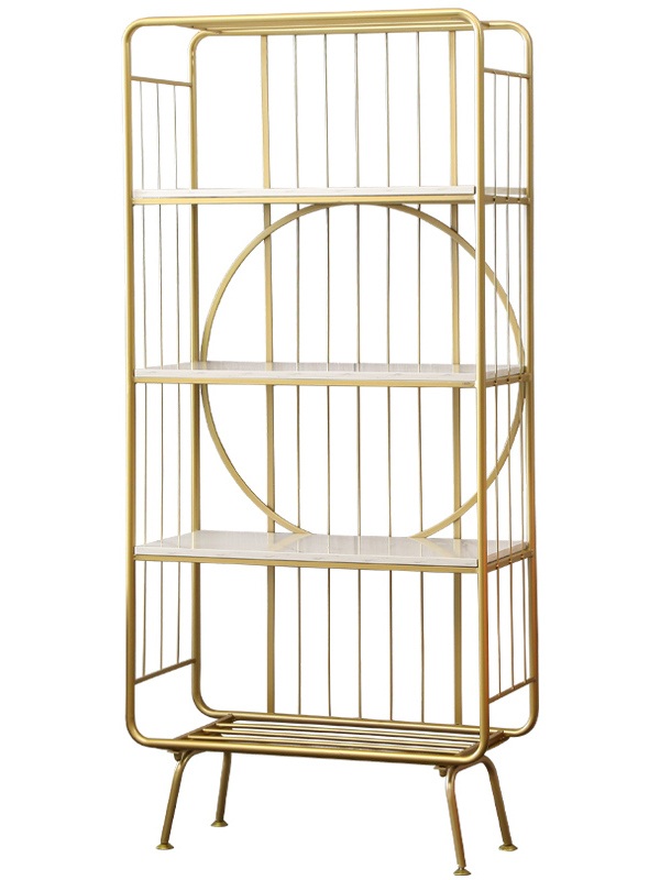 미용실 선반 헤어샵 철제 수납 카페 수납장 제품 진열장 정리대 진열 골드 50x30x160(20피트) 1개 - 상세 이미지 5