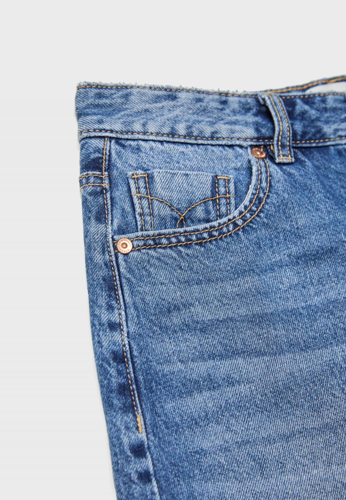 스트라디바리우스 트렌디 루즈핏 데님 미디 스커트 1318/621 MEDIUM DENIM WASH - 상세 이미지 2
