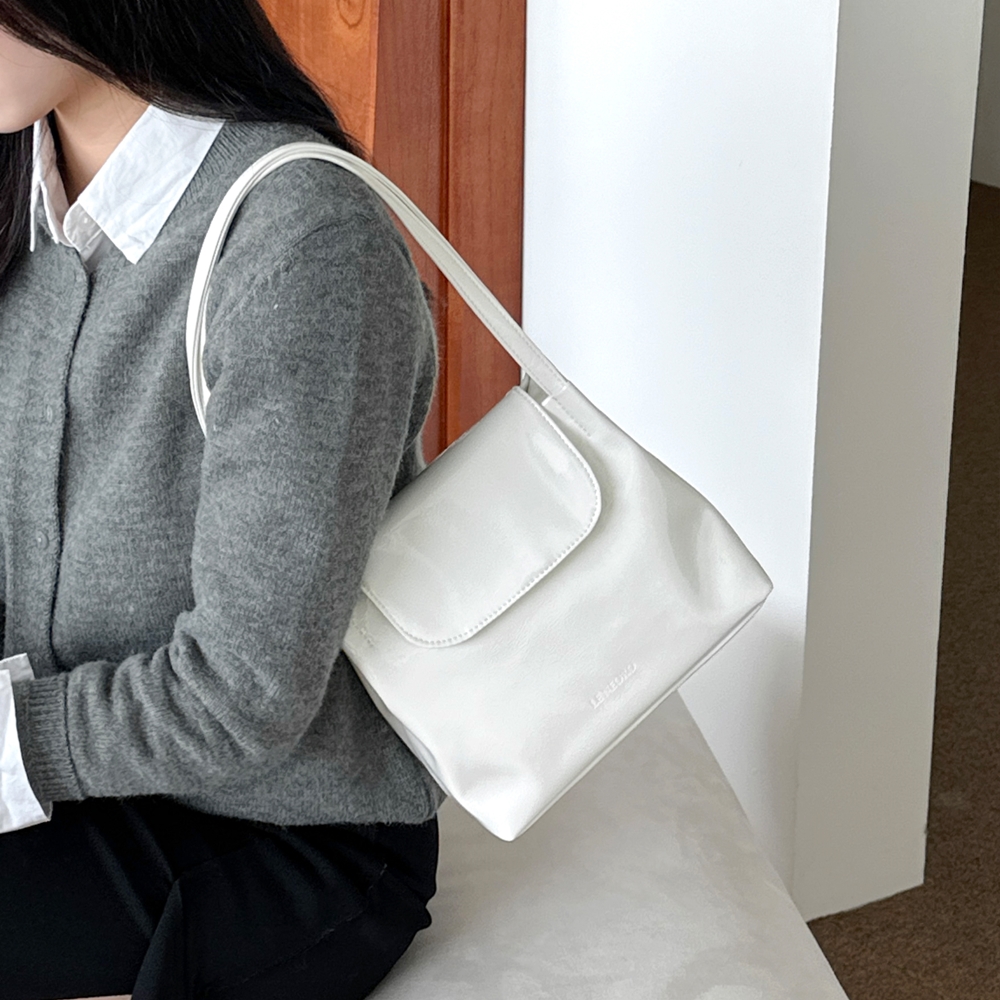[르네오로] 피니 토트 숄더백 (11색상) 화이트 - 상세 이미지 3
