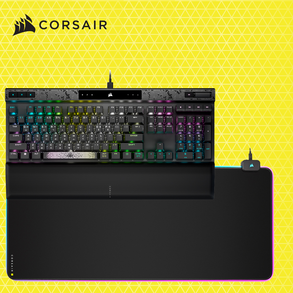 커세어 K70 MAX 자석축 래피드트리거 게이밍 기계식키보드 + MM700 RGB EXTEND - 메인 이미지