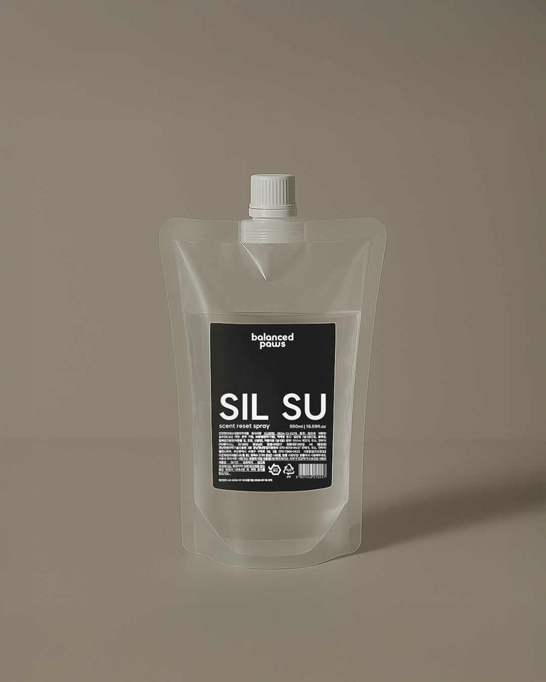 실수스프레이 SET (본품 300ml + 리필 550ml) 밸런스파우 강아지 탈취제 오줌 소변 배변 냄새 제거 안전한 반려동물 냄새 제거제 세트 - 상세 이미지 3