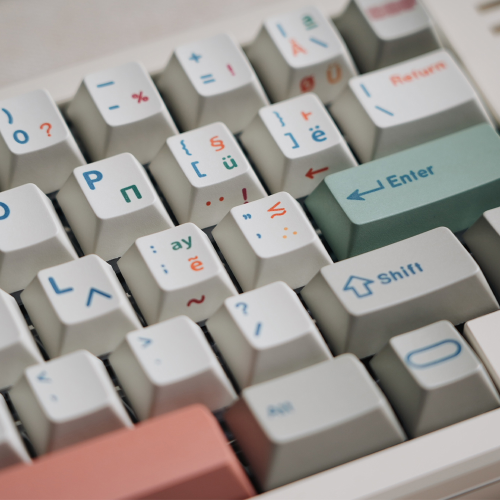 Soulcat PBT 염료승화 기계식키보드 체리 키캡 레트로 9009그리스 - 상세 이미지 4