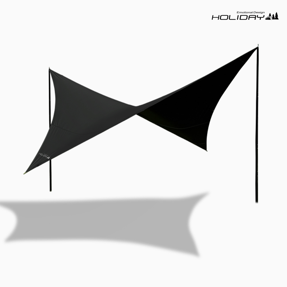 홀리데이 국산 캠핑 블랙코팅 300D 마스터 윙 타프