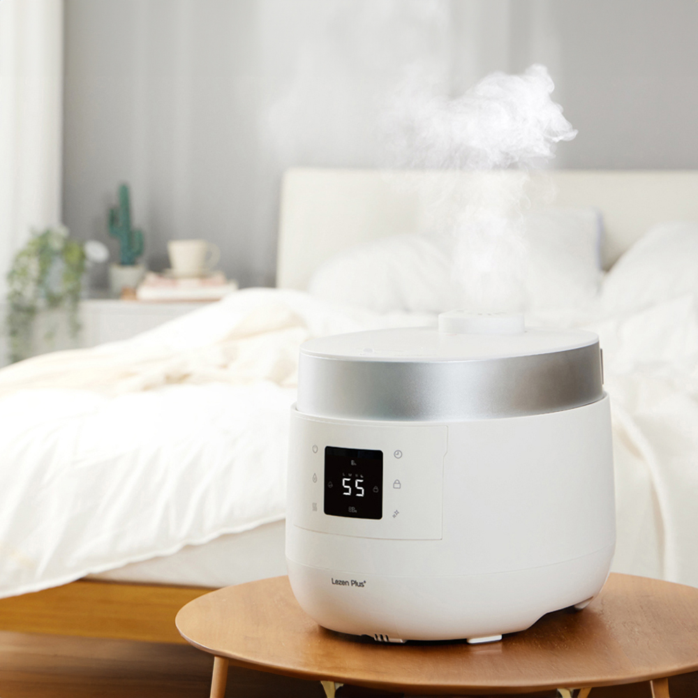 르젠 가열식가습기 대용량 신생아 밥통가습기 비염예방 3.5리터 5세대 실버색상