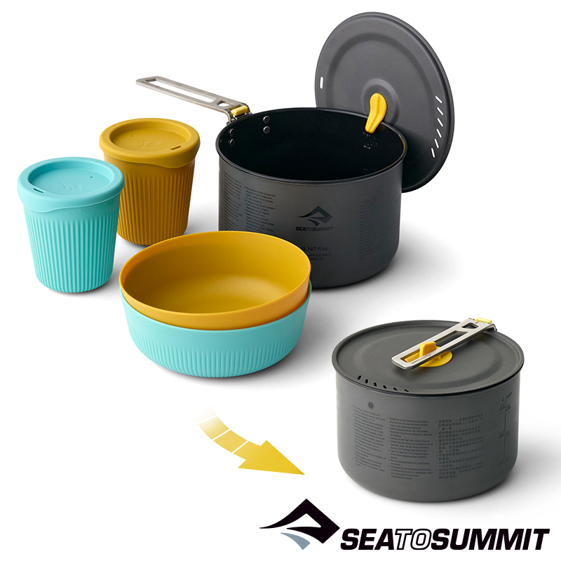 씨투써밋 프론티어 팟 세트(3종 5개) 캠핑 백패킹 냄비 코펠 세트