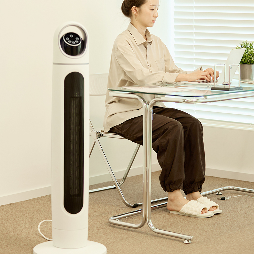 휴엘 온풍기 전기 PTC 가정용 사무실 난방기 저소음 휴엘온풍기 1개 - 상세 이미지 3