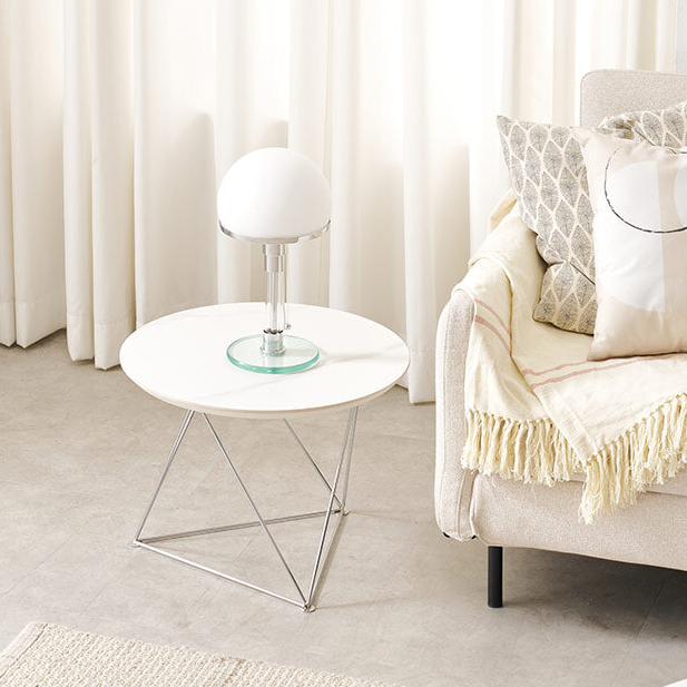 사이드 원형 티테이블 세라믹 탁자 쇼파 거실창가테이블