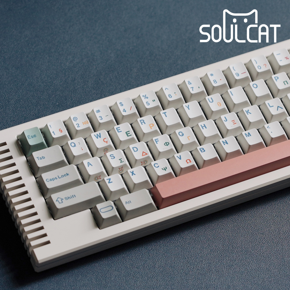 Soulcat PBT 염료승화 기계식키보드 체리 키캡 레트로 9009그리스 - 메인 이미지