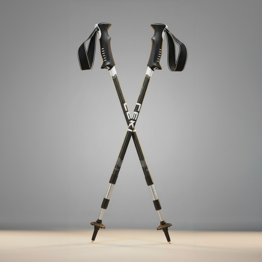 레키 보이저 3단 등산스틱 그레이