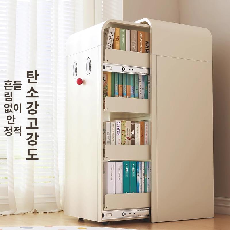 플랩 도어 장식장 진열장 아이방 철제 수납장 캐비닛 32x32 2단 사이드테이블스타일 - 상세 이미지 5