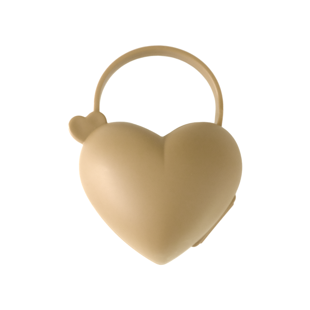 티지엠 하트 쪽쪽이 보관케이스 탠브라운